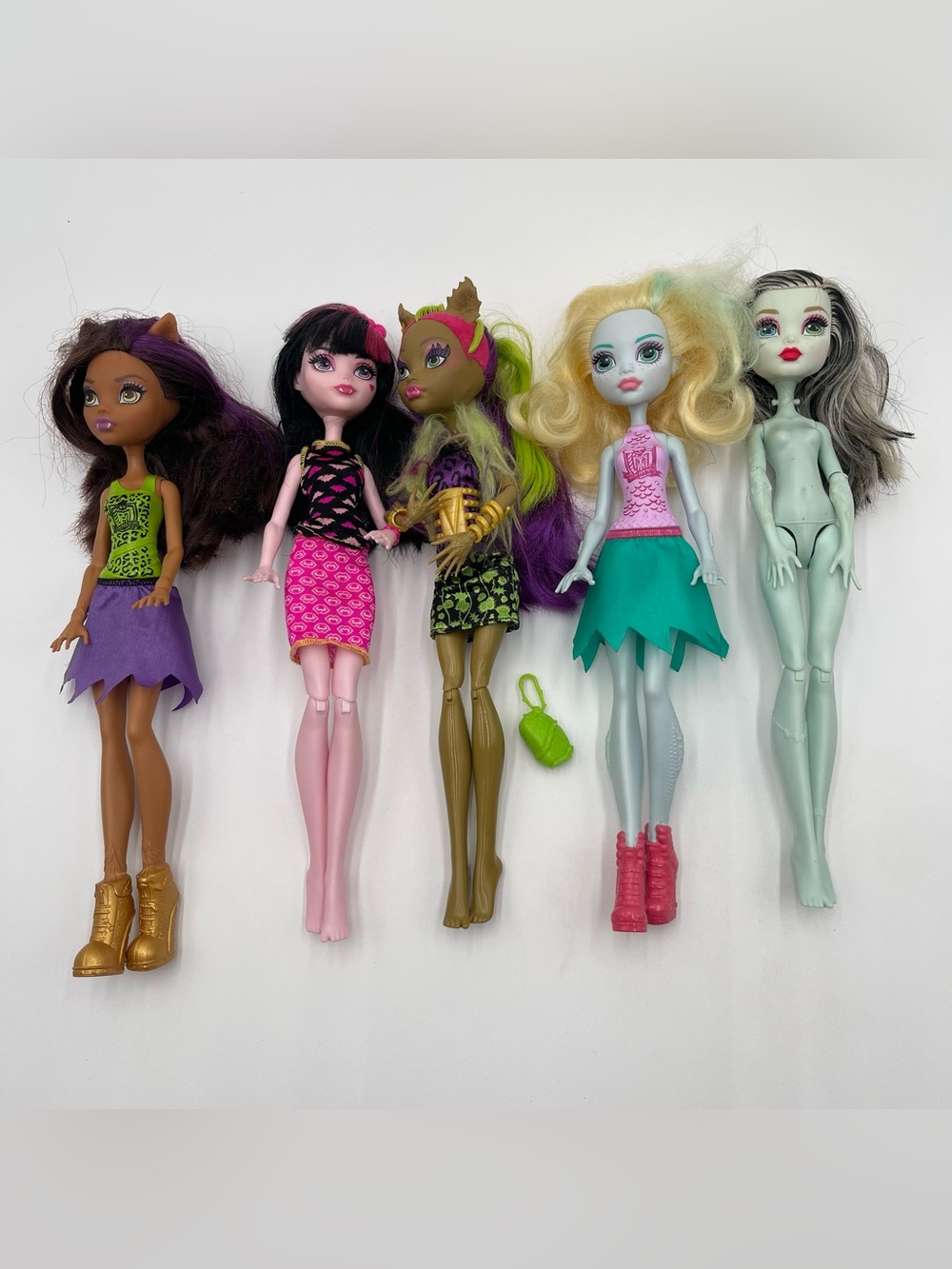 Monster High Doll Lot 2014-2016 Clawdeen Frankie Lagoona Draculaura Clawvenus